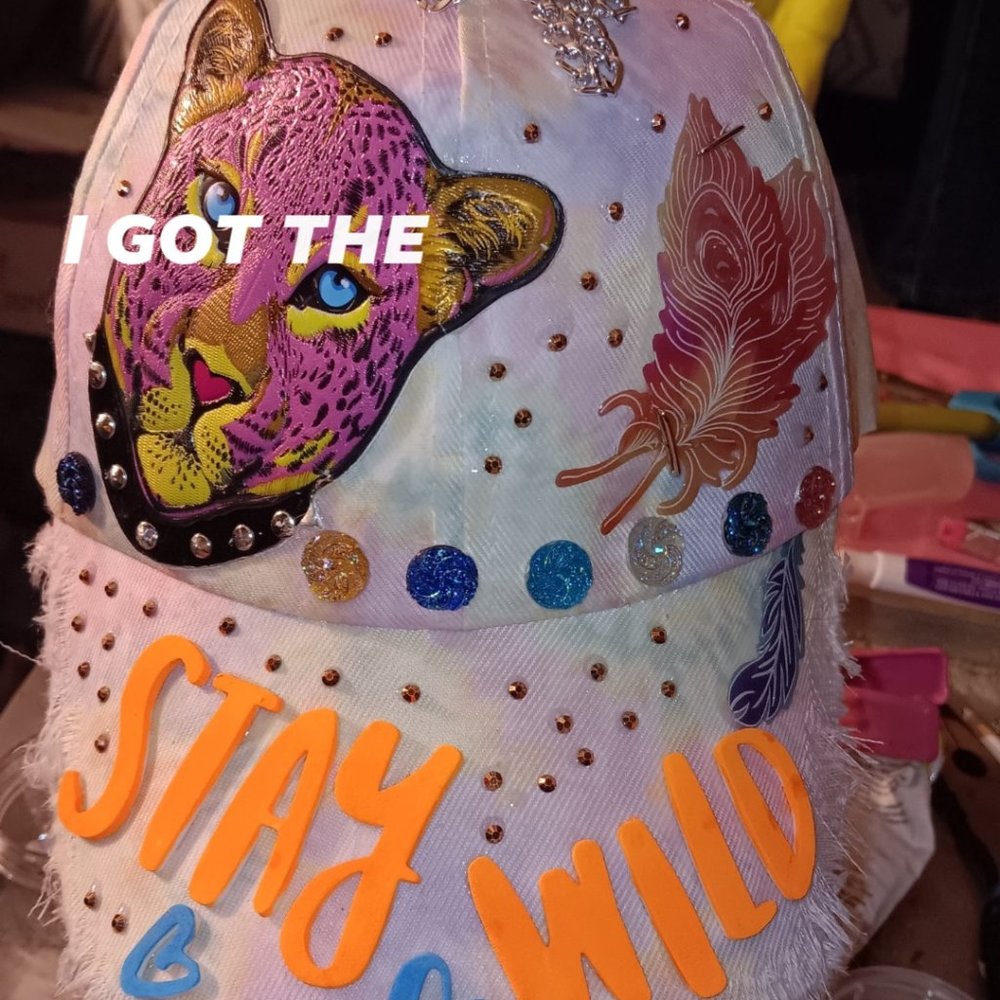 custom design caps, bucket hats, crocs, sunglasses key chains, cotton candy,